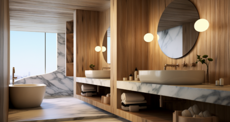 Marmo e legno: come abbinarli nell’interior design