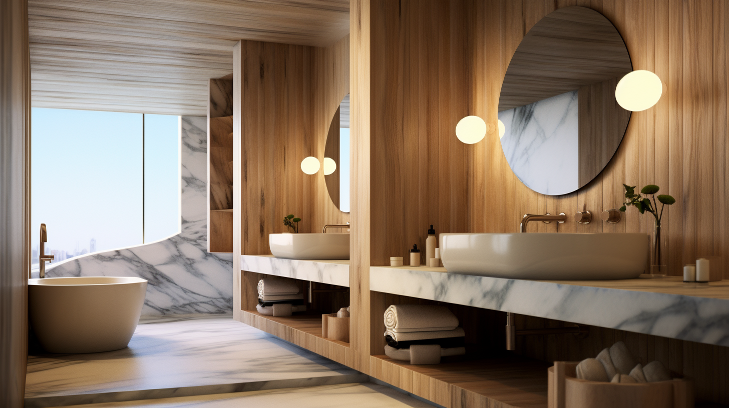 Marmo e legno nell'interior design moderno | Dedalo Stone