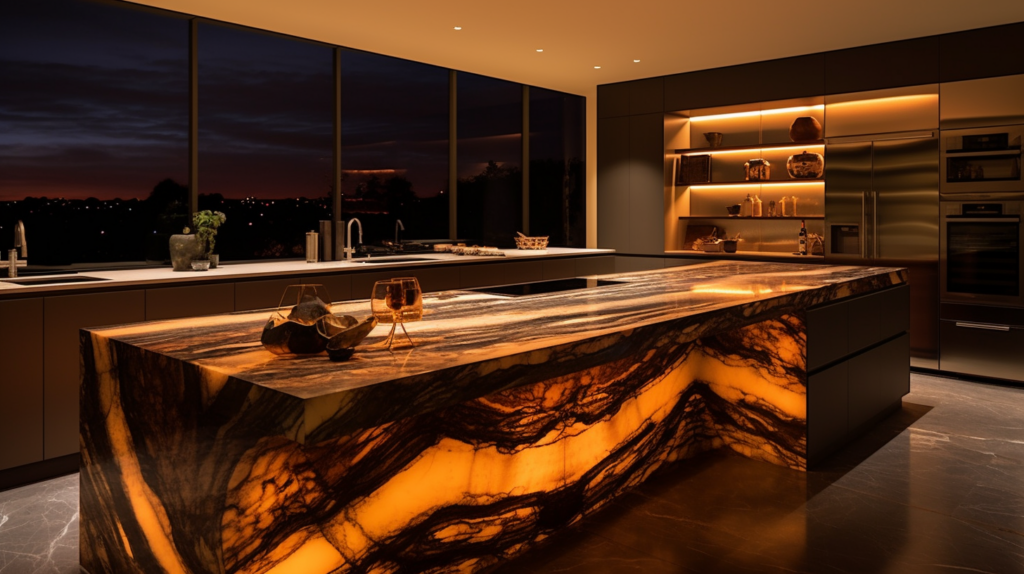 Backlit Marble and Onyx with LED for Wall and Floor Dedalo Stone