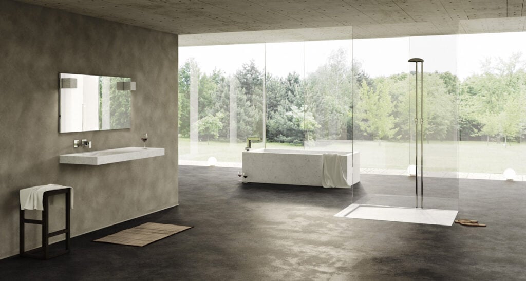 dedalo stone marble furnishing quadra bathroom collection