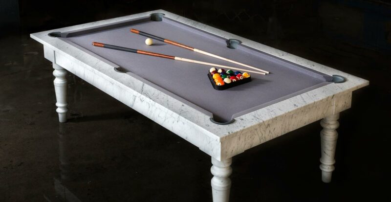 White Marble Pool Table Fioino, Marble Pool Table Weight