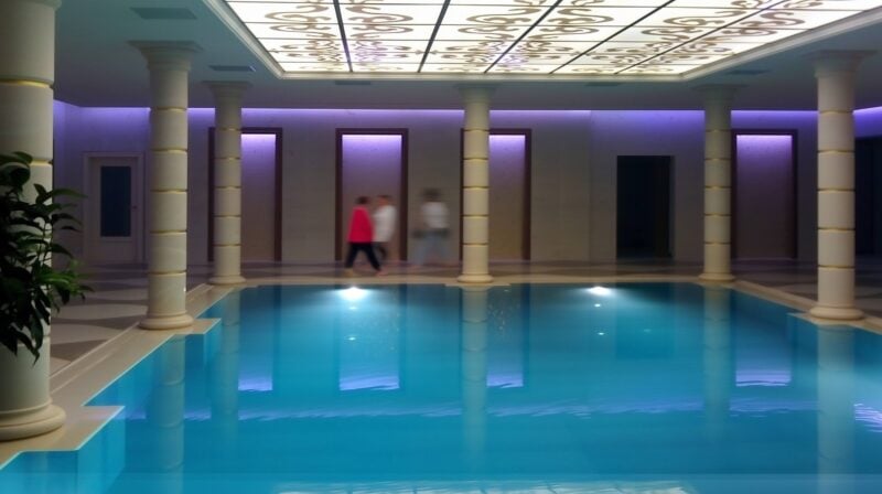 indoor marble pool construction