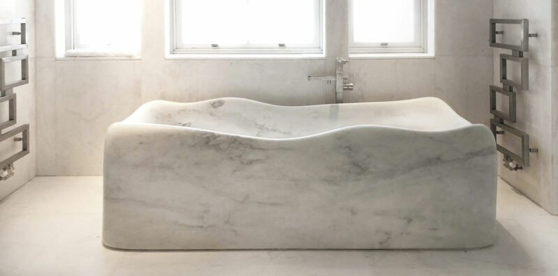 Lightweight marble bathtub - Nuvola