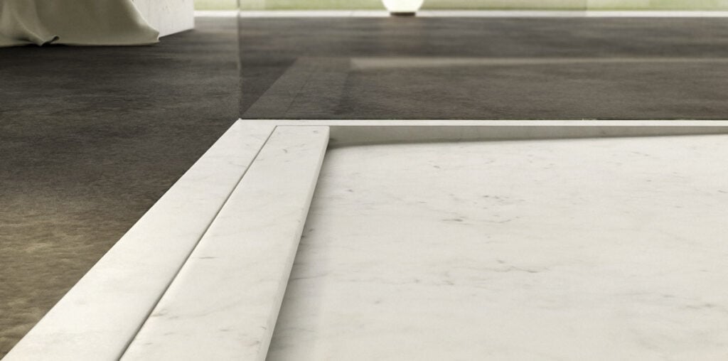 Marble Shower Base With Hidden Drain Onda Dedalo Stone