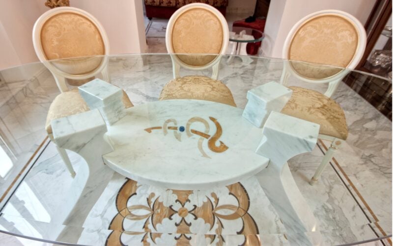 marble inlay table