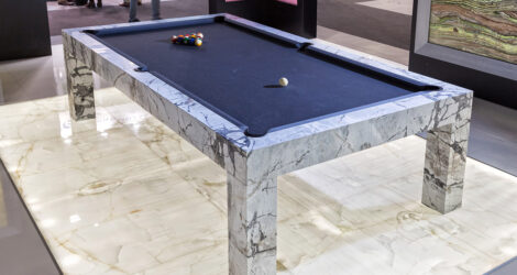 Marble pool table