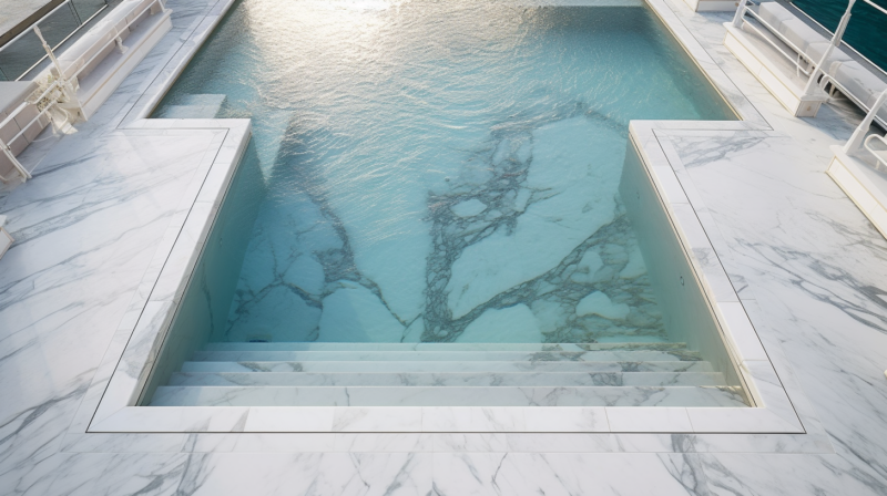 Marble Pool, a Dive in Style - Dedalo Stone