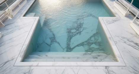 piscina in marmo