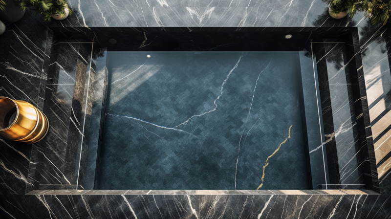 piscina in marmo nero piscina in marmo nero