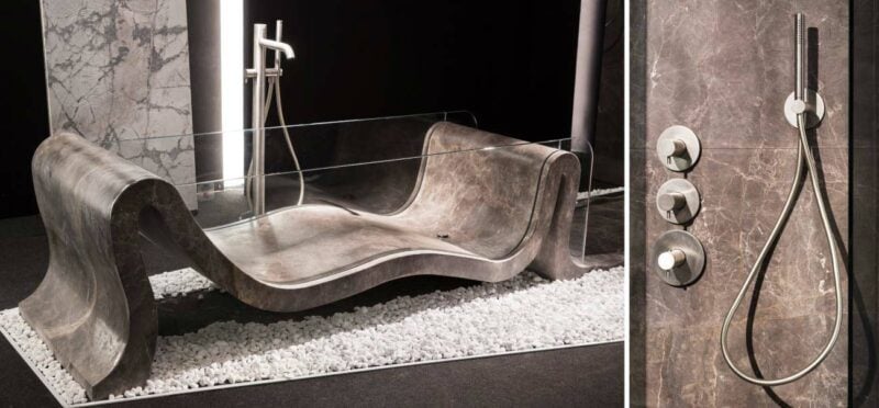 Bathtubs in Marble for Luxury and Elegant Bathrooms - Hydra