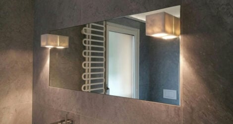 Marble mirror for elegant bathrooms