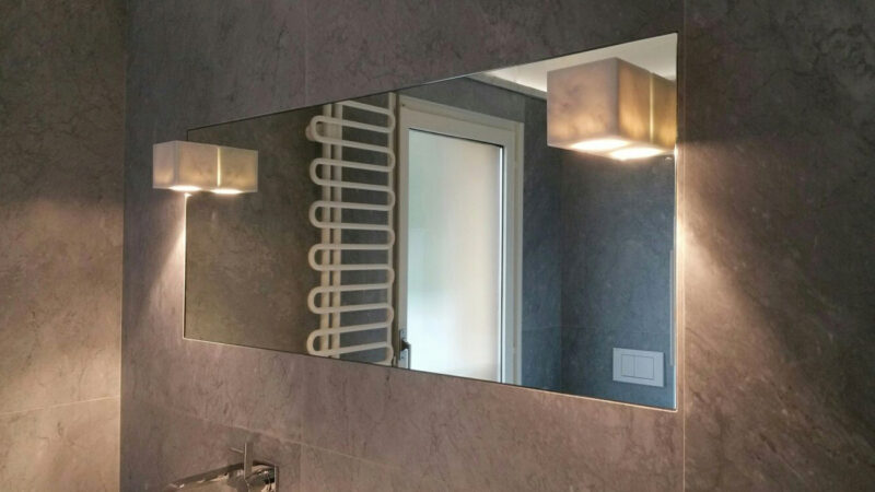 Marble mirror for elegant bathrooms