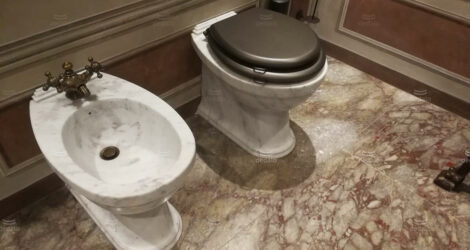 Marble toilet fixtures