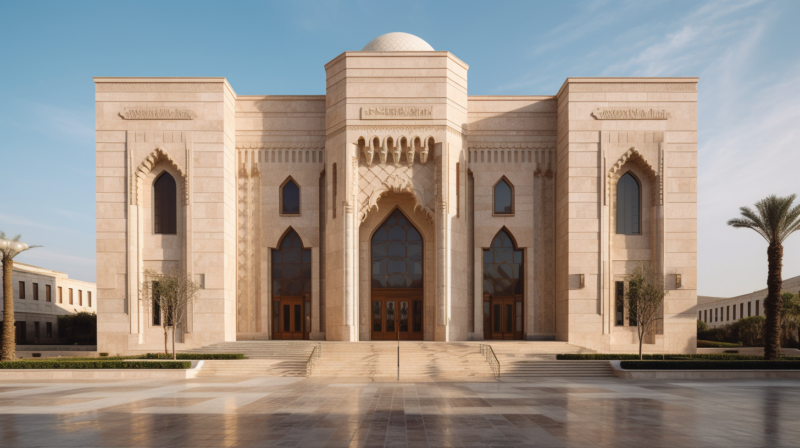 palace with travertine facades palace with travertine facades