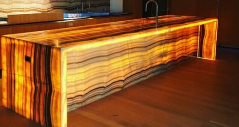 Cucina in Onice Retroilluminata