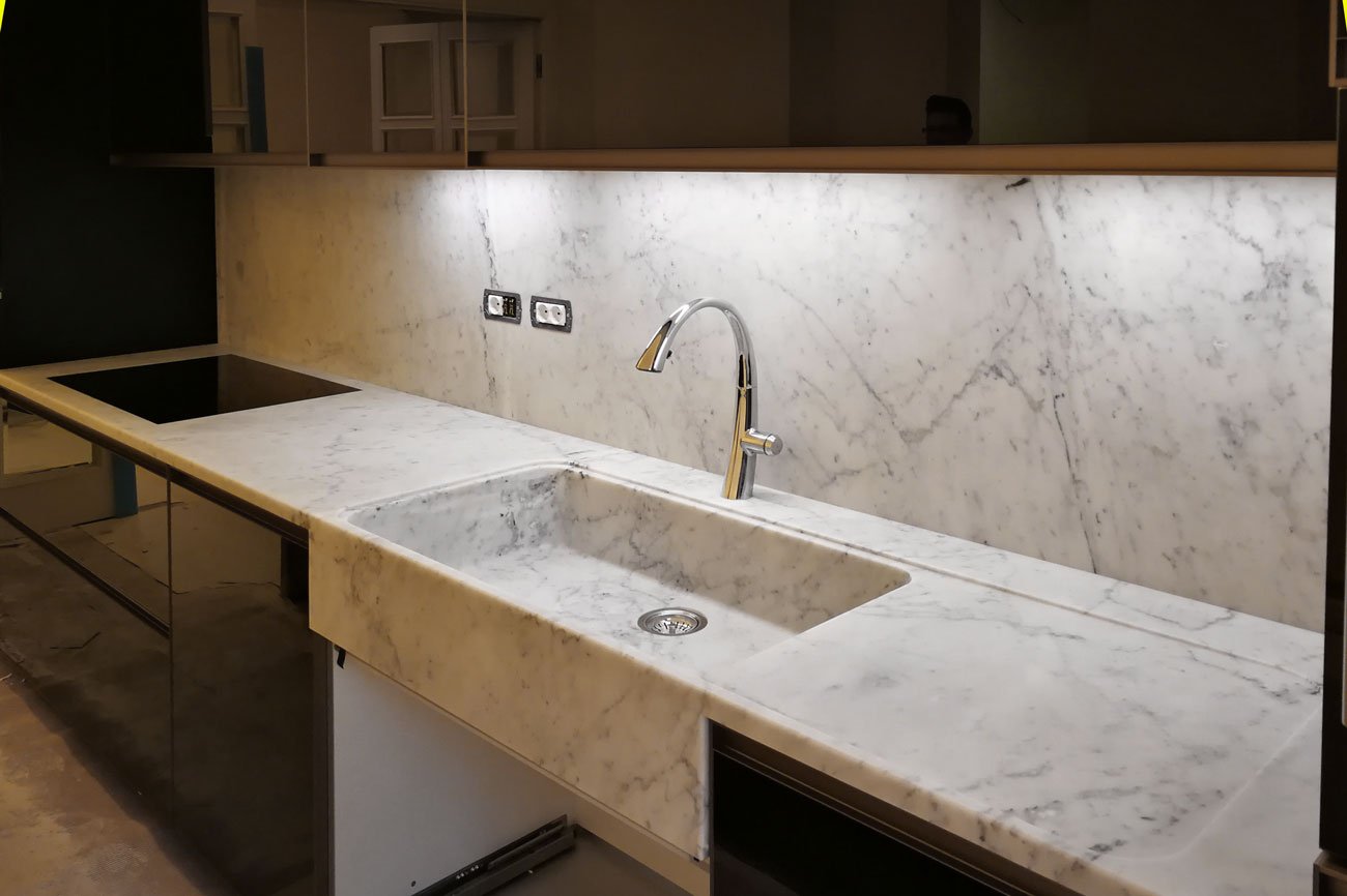 Marble Kitchen Sink types and colors Dedalo Stone
