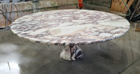 					 calacatta viola marble table