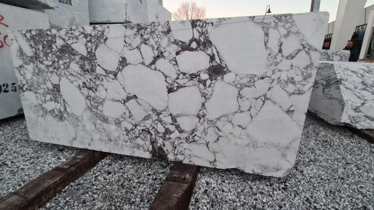 calacatta viola marble block