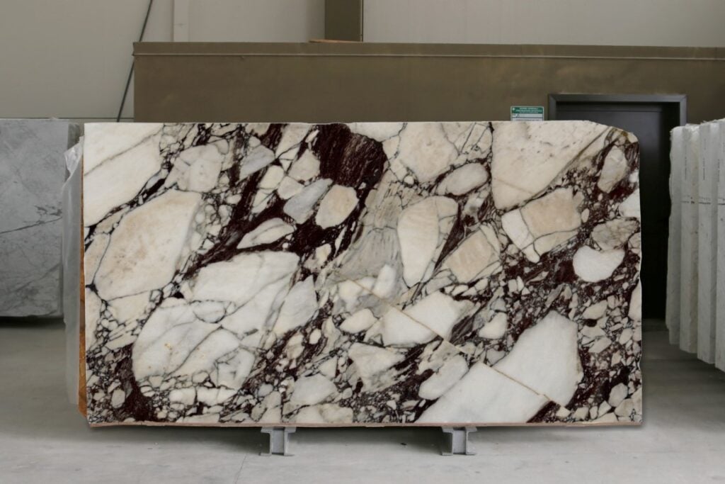 calacatta viola marble block
