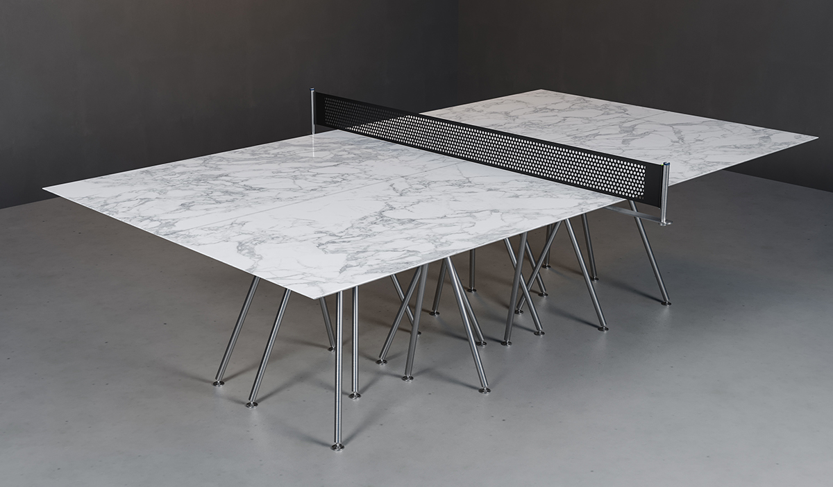 marble ping pong table