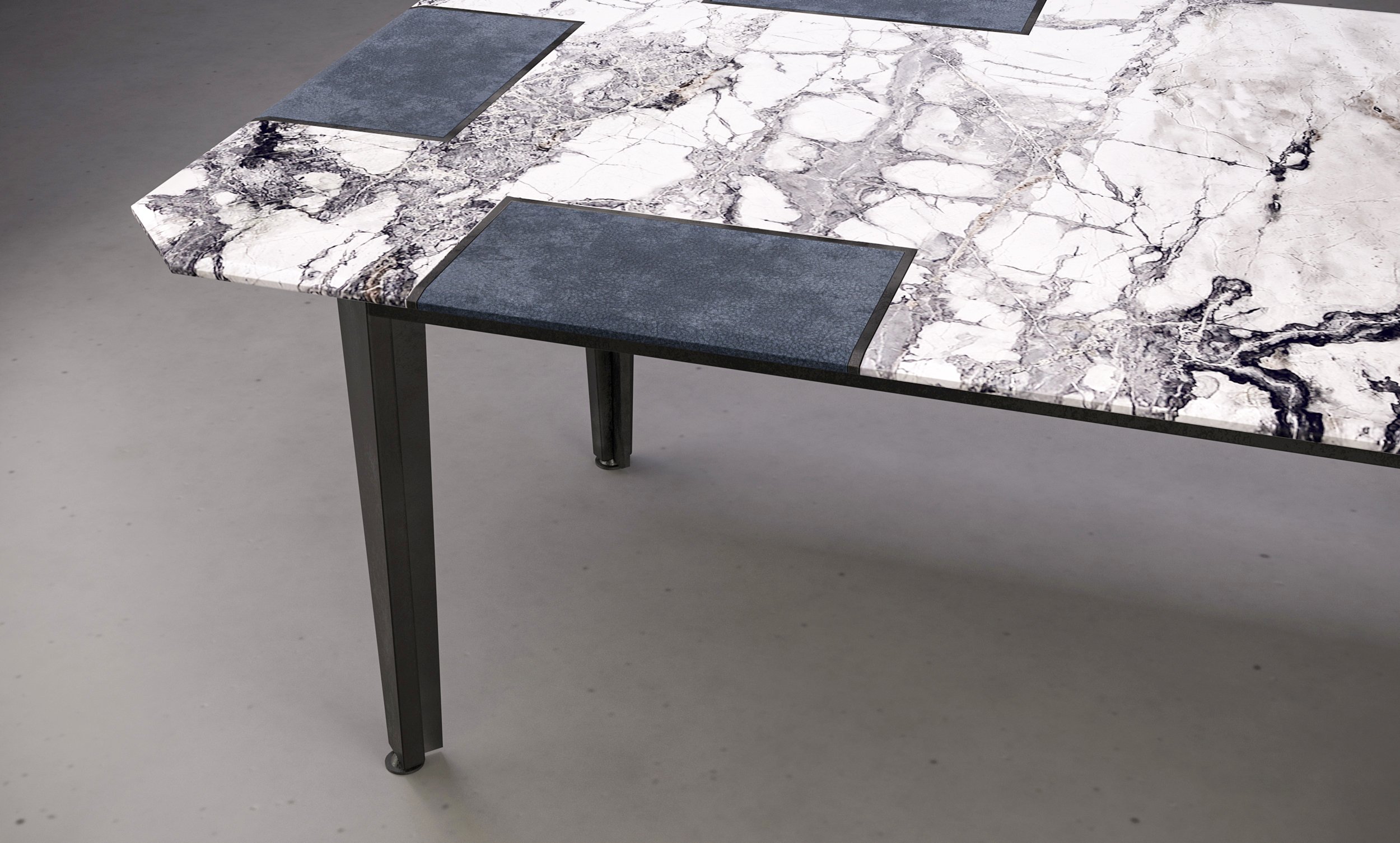 tavolo da poker moderno in marmo