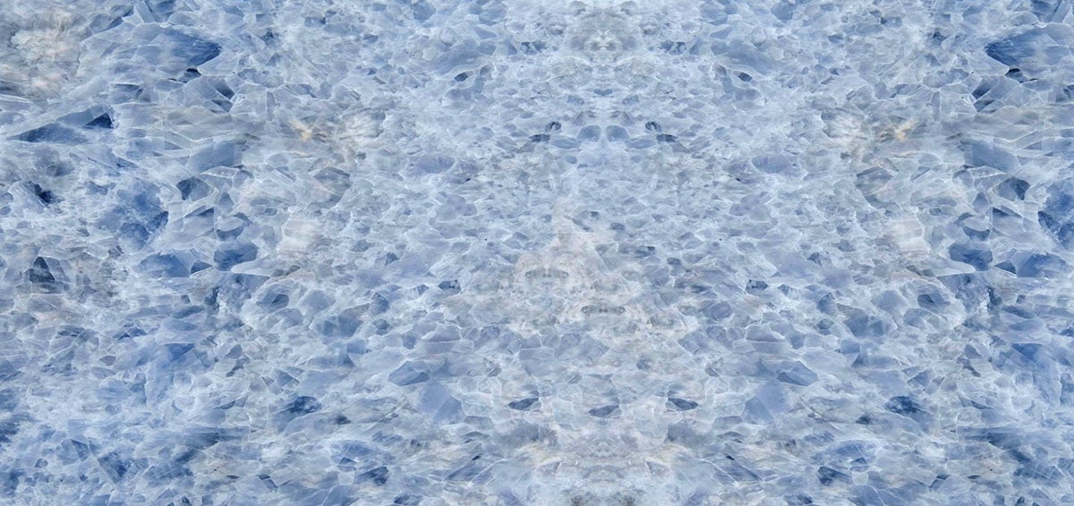 blue calcite slab