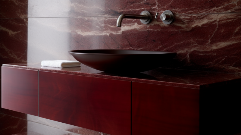 red marble tiles and cabinet red marble tiles and cabinet