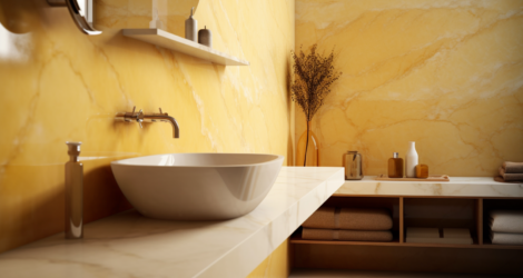 yellow marble