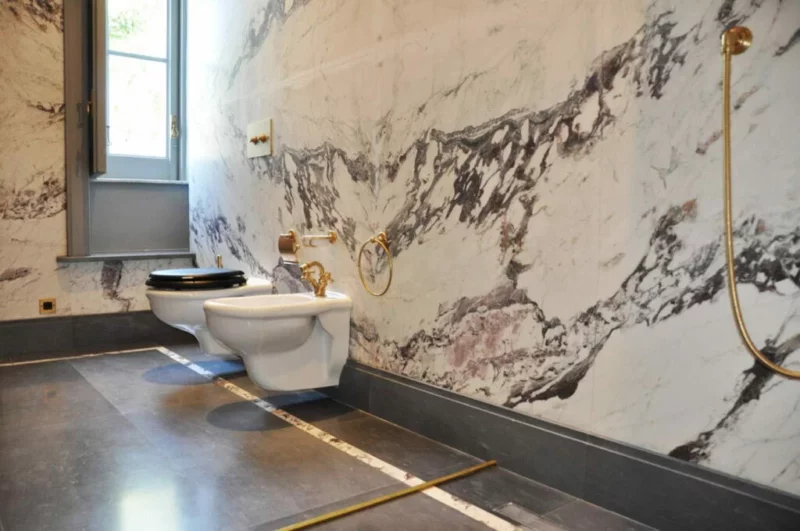 white marble claddings