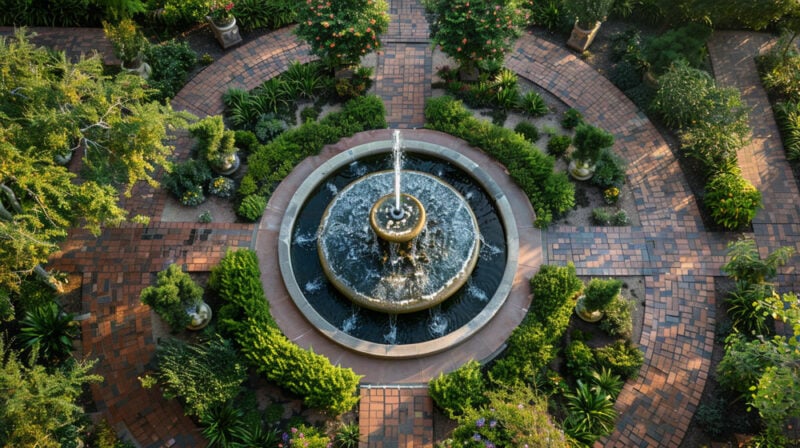 types of garden fountains