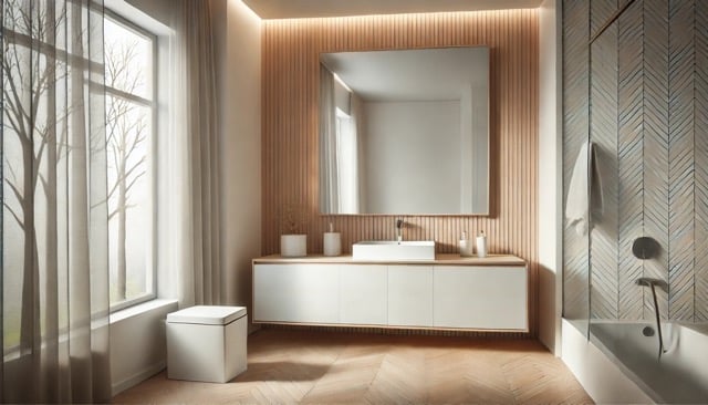 bagno moderno chiaro