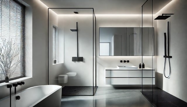 bagno moderno minimal