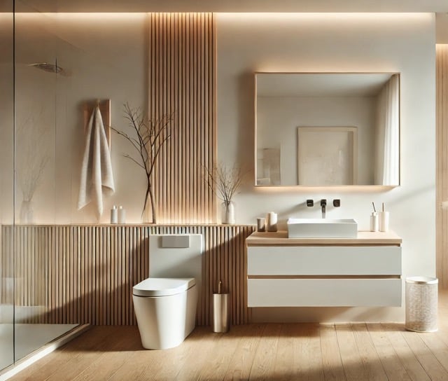 bagno moderno scandinavo