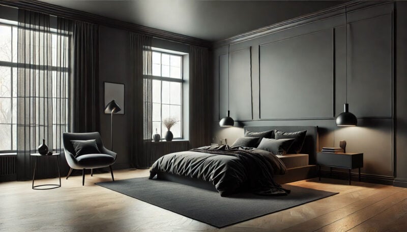 dark bedroom colors