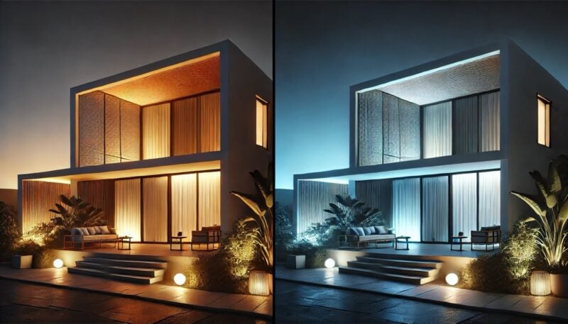 exteriors warm or cool light exteriors warm or cool light