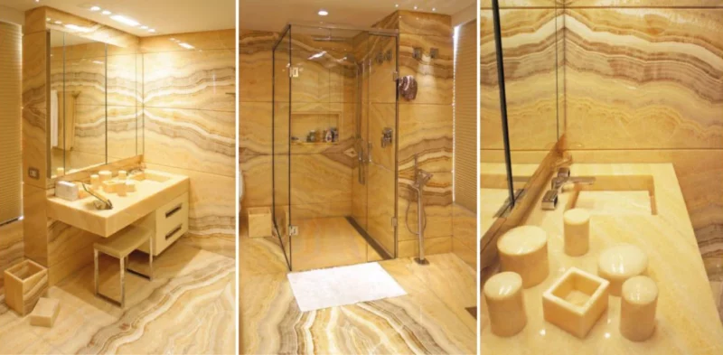 bathroom design materials and finishings onyx