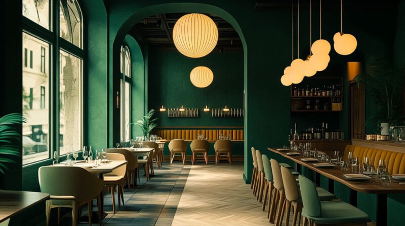 colori naturali pareti verde salvia