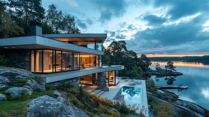 definition of modern houses