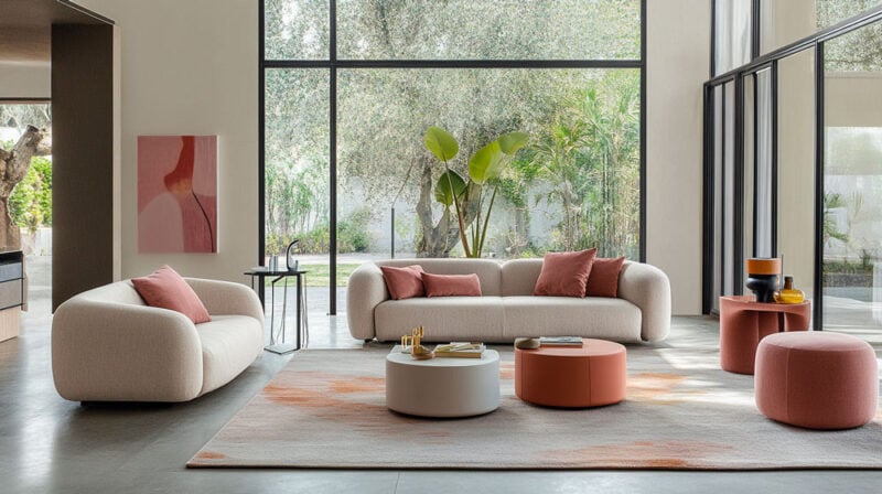 pareti colori soggiorno accogliente