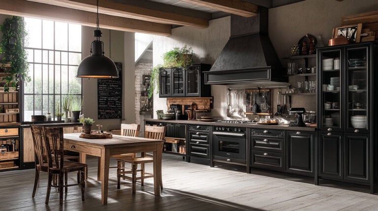 traditional kitchen with marble countertop