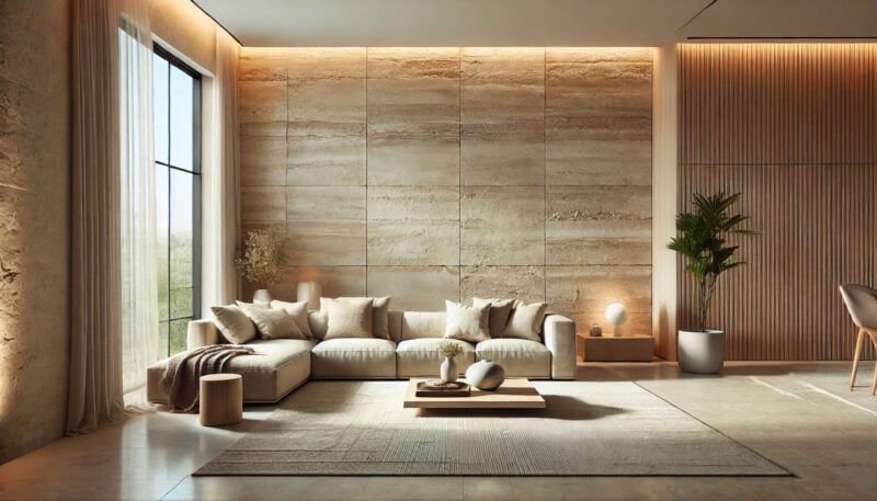 natural stone accent wall