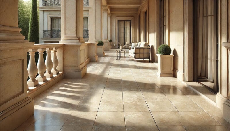 pavimenti terrazze in travertino