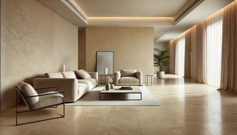 travertine flooring living room interiors