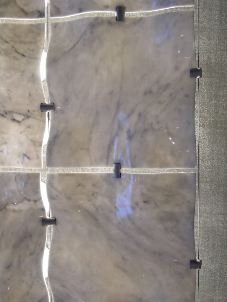 modules of the backlit marble wall