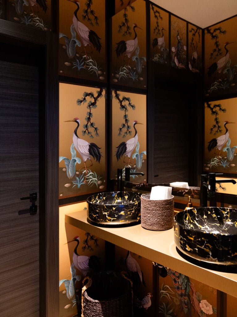 oriental marble bathroom