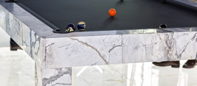 luxury marble billiard tables