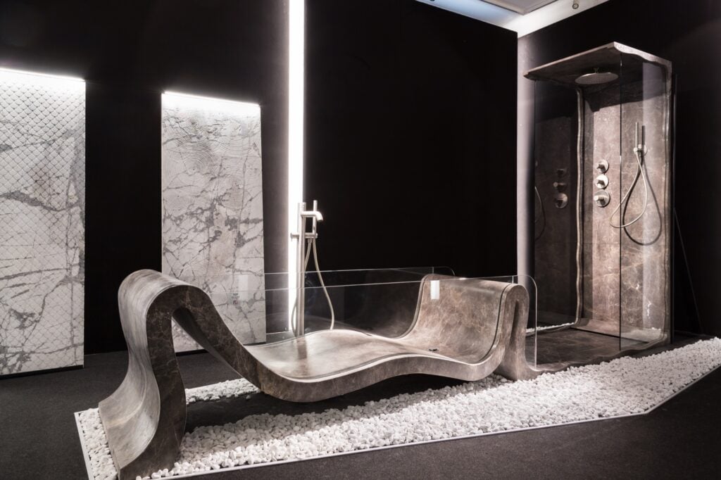 marble bathtub