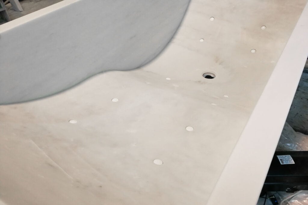 marmor whirlpool badewanne von dedalo stone carrara