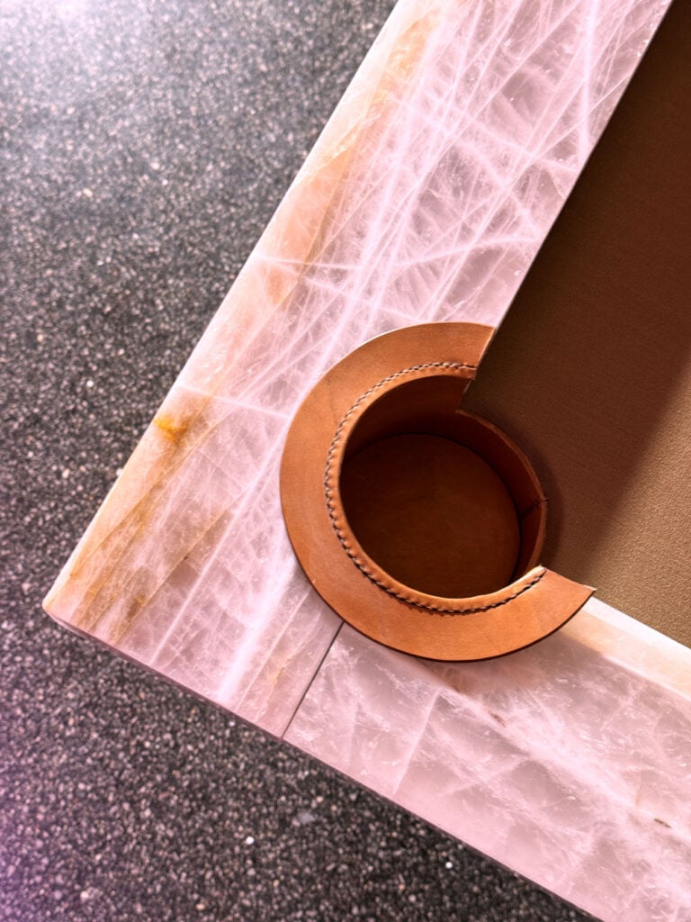 astor brazilian pink quartzite pool table 2