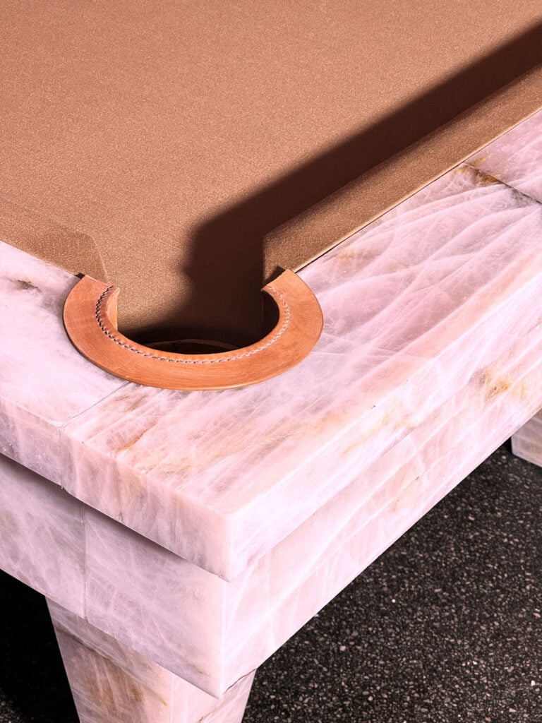 astor brazilian pink quartzite pool table 5